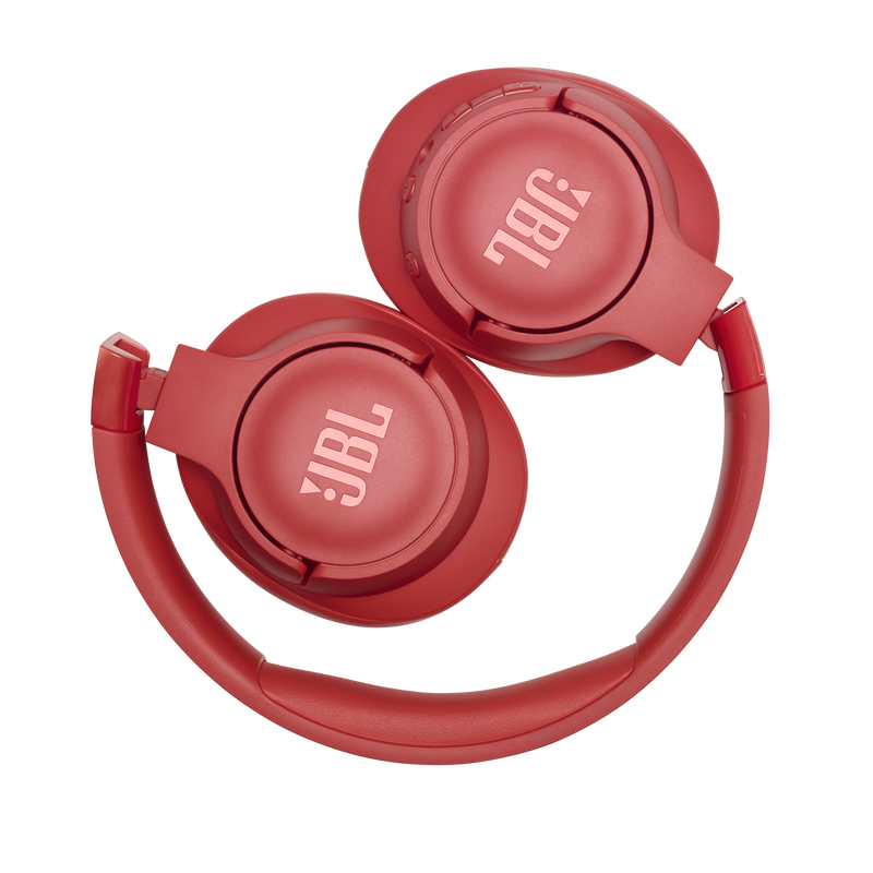 JBL Tune 750BTNC - Coral Orange - Wireless Over-Ear ANC Headphones - Detailshot 2 image number null